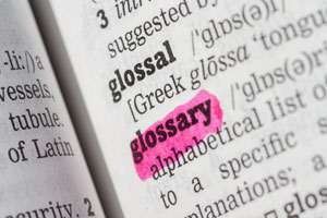 Glossary of print terms