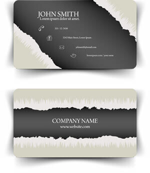 Printed business cards